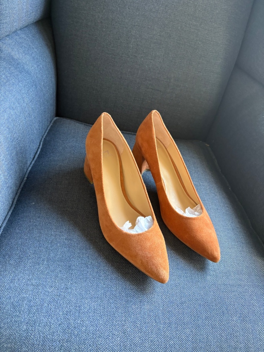 Marc Ficher Zala Chestnut Brown Swede - Picture 2 of 9